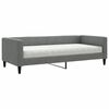 vidaXL Tagesbett mit Matratze Dunkelgrau 90x190 cm Stoff