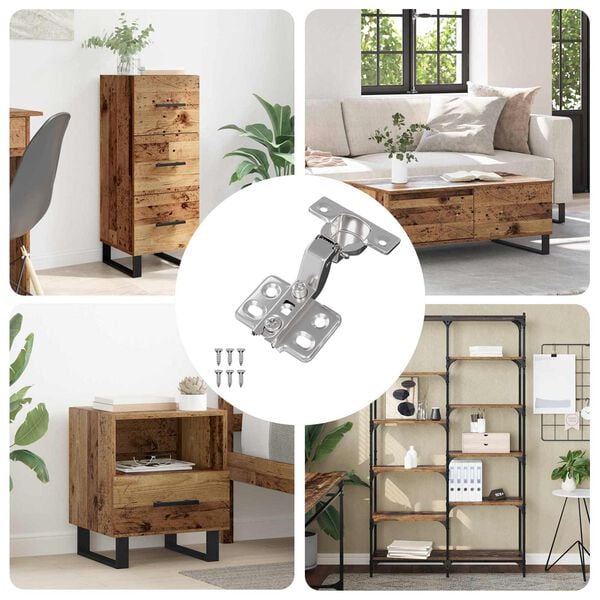 vidaXL Scharnier 254 pcs Nickel 26 mm Eisen