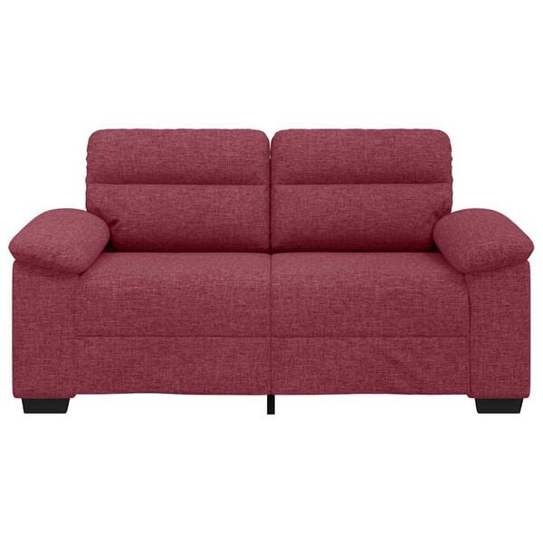 vidaXL 2-Sitzer-Sofa Weinrot 160x81x84 cm Stoff