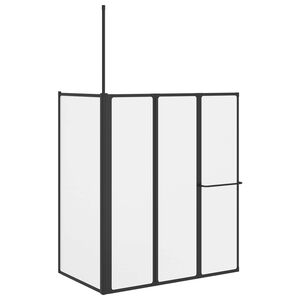 vidaXL Duschwand Wei&szlig; 120 x 70 x 137 cm Aluminium