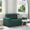 vidaXL 2-Sitzer-Sofa Dunkelgr&uuml;n 160x81x84 cm Stoff