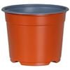 vidaXL Runder Blumentopf 50 stk. Terrakotta &Oslash; 10 x 8 cm Kunststoff