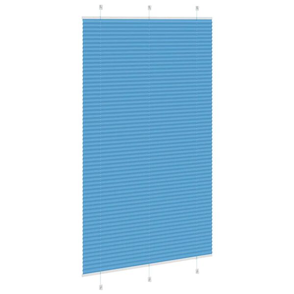 vidaXL Plissee Blau 120x200 cm Stoffbreite 119,4 cm Polyester