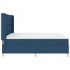 vidaXL Boxspringbett mit Matratze mit Kopfteil Blau 180 x 200 cm Stoff