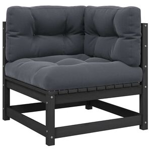 vidaXL Garten-Ecksofa mit Kissen Massivholz Kiefer