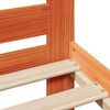 vidaXL Massivholzbett ohne Matratze Wachsbraun 90x190 cm Kiefernholz