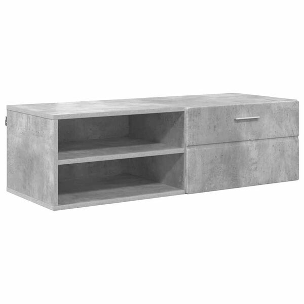 vidaXL Holzschrank Beton Grau 100,5 x 39 x 30 cm Holzwerkstoff