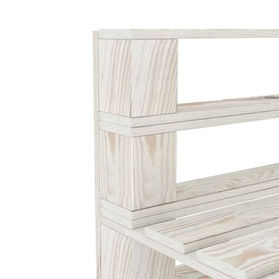 vidaXL 8-tlg. Garten-Lounge-Set aus Paletten Holz Weiß