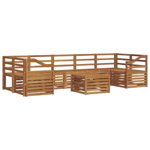 vidaXL Outdoor-Sofagarnitur 8 stk. 7-Sitzer Natur Massivholz Akazie