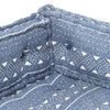 vidaXL Palettensofa-Auflage Indigo Stoff Patchwork