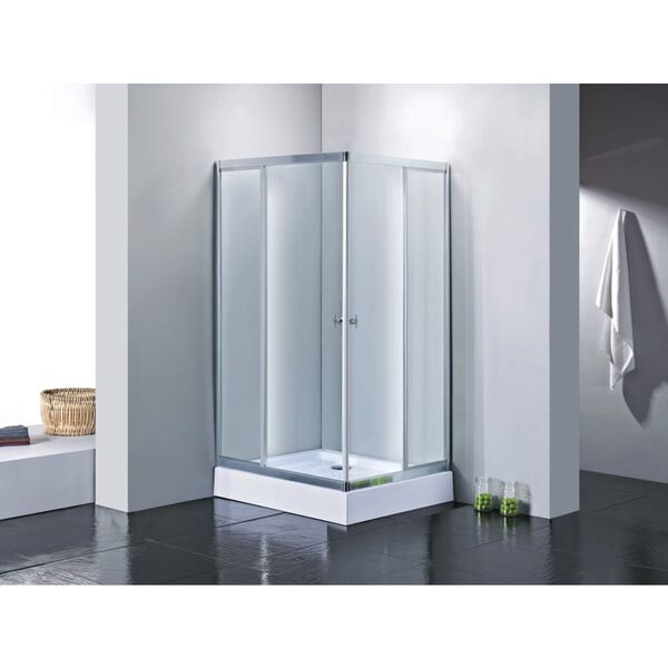Duschkabine inkl. Duschwanne 120 x 80 x 190 cm