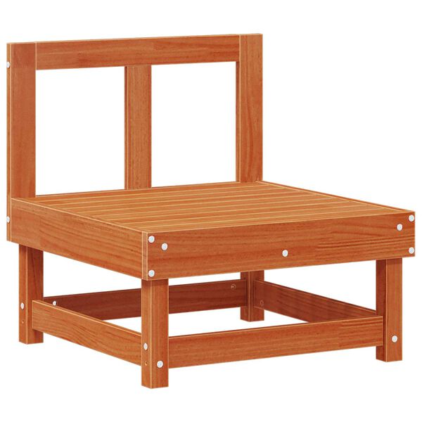 vidaXL Garten-Lounge-Set 7 pcs Wachsbraun Massives Kiefernholz