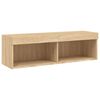vidaXL TV-Schrank mit LED-Leuchten Sonoma-Eiche 100x30x30 cm