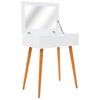vidaXL Schminktisch mit Spiegel MDF 60 x 40 x 75 cm