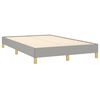 vidaXL Boxspringbett mit Matratze Hellgrau 120x200 cm Stoff