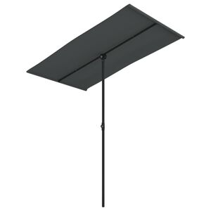 vidaXL Sonnenschirm mit Aluminium-Mast 180x110 cm Anthrazit