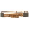 vidaXL Outdoor-Sofagarnitur 6 pcs Natur 79 x 79 x 37 cm
