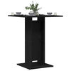 vidaXL Bistrotisch Schwarze Eiche 60x60x75 cm Holzwerkstoff