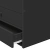 vidaXL Tagesbett mit Schubladen Schwarz 90 x 190 cm Holzwerkstoff