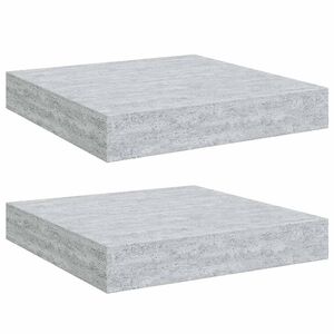 vidaXL Schweberegale 2 Stk. Betongrau 23x23,5x3,8 cm MDF