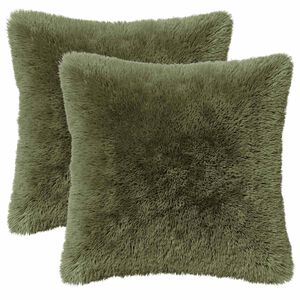 vidaXL Kissen mit Kissen HEERLEN 6 Stk. Gr&uuml;n PV Fleece