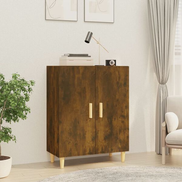 vidaXL Sideboard Räuchereiche 70x34x90 cm Holzwerkstoff