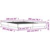 vidaXL Bettgestell Sonoma-Eiche 160x200 cm Holzwerkstoff