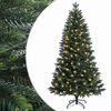 vidaXL K&uuml;nstlicher klappbarer Weihnachtsbaum 120 cm 150 LEDs