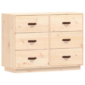 vidaXL Sideboard 100x40x75 cm Massivholz Kiefer