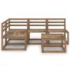vidaXL 5-tlg. Garten-Lounge-Set Braun Impr&auml;gniertes Kiefernholz
