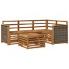 vidaXL Outdoor-Sofagarnitur 5 stk. Natur Polyester