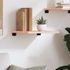 vidaXL Wandregal 40x40x2 cm Massivholz Eiche Unbehandelt