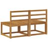 vidaXL 2 St&uuml;ck Outdoor Mittelsofa Massivholz Akazie Natur