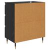 vidaXL Sideboard Schwarz Eichen-Optik 60 x 35 x 70 cm Holzwerkstoff