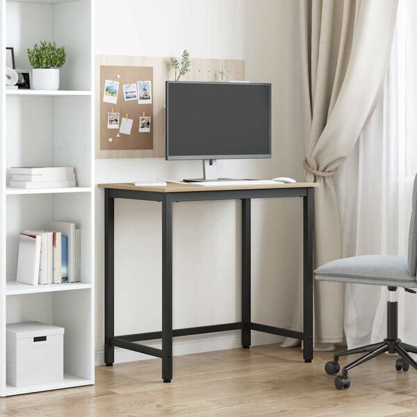 vidaXL Tisch Sonoma-Eiche 100 x 50 x 76,5 cm Ingenieure Holz und Stahl