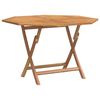 vidaXL Gartentisch Klappbar 110x110x75 cm Massivholz Teak