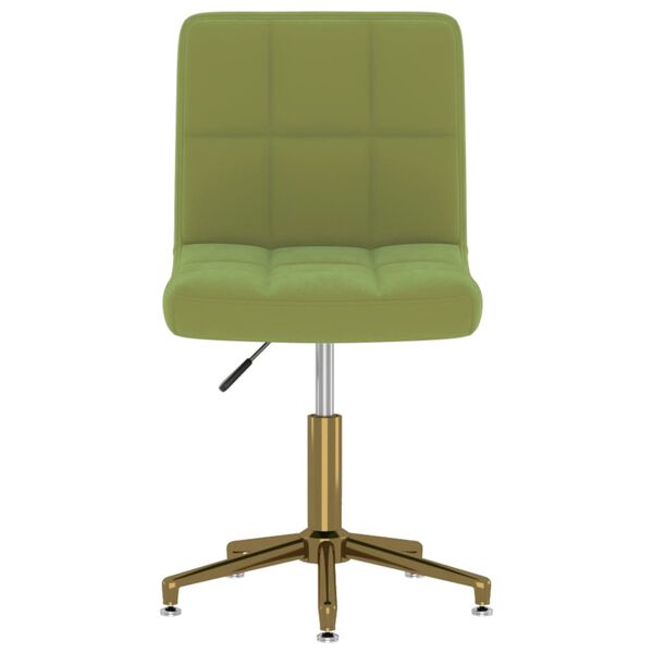 vidaXL Esszimmerstuhl Drehbar Hellgr&uuml;n Samt