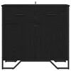 vidaXL Sideboard Schwarz Eichen-Optik 79,5 x 35,5 x 74,5 cm