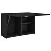 vidaXL Bad-Wandschrank Schwarz 60x25x40 cm Holzwerkstoff