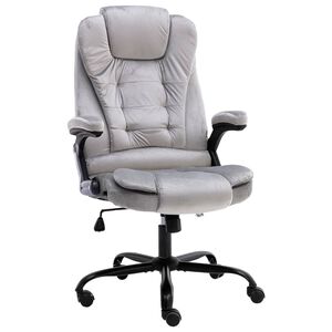 vidaXL B&uuml;rostuhl Hellgrau Samt