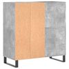 vidaXL Plattenschrank Betongrau 84,5x38x89 cm Holzwerkstoff