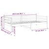 vidaXL Tagesbett ohne Matratze 80x200 cm Massivholz Kiefer