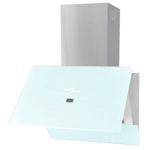 vidaXL Abzughaube Dunstabzug Hartglas Wei&szlig; 600 mm