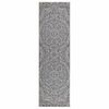 vidaXL Outdoor-Teppich Flachgewebe 80x250 cm Blaues Muster