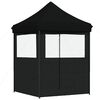 vidaXL Party-Zelt Schwarz 200 x 200 x 306 cm Oxford-Stoff