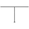 vidaXL Markise Manuell Einziehbar mit LED 400x300 cm Anthrazit