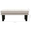 vidaXL 2-Sitzer-Sofa Creme Stoff