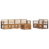 vidaXL Sofagarnituren 7 pcs Natur Massivholz Akazie
