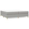vidaXL Boxspringbettgestell Hellgrau 200x200 cm Stoff