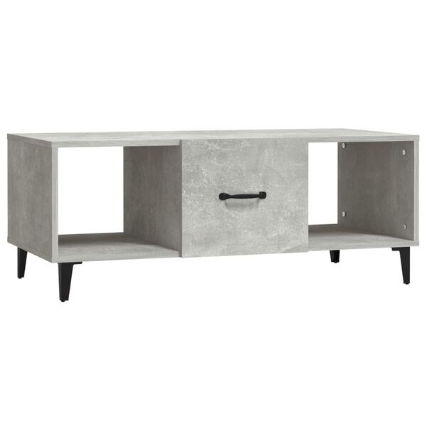vidaXL Couchtisch Betongrau 102x50x40 cm Holzwerkstoff